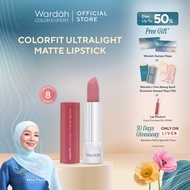 Wardah Colorfit Ultralight Matte Lipstick-Ultra Lightweight Powdery Matte Intense Pigmentation with 