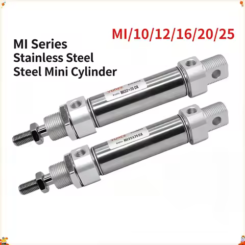 Pneumatic Small Stainless Steel MI Mini Cylinder MI10/12/16/20/25X10*25-30X45X75-S-CA