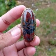 Five-colored iron badar ringnatural size 9