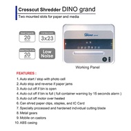 PAPER SHREDDER  DINO GRAND (Cross Cut) Heavy Duty use for Office / Home