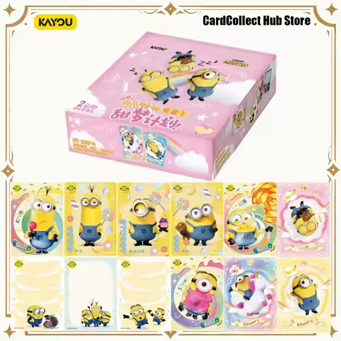 KAYOU Official Minions Banana Collection Cards Cute Master Pack Wave 2 Bob Stuart Kevin Collectible 