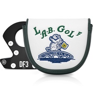 DF3 Lab Golf Mallet Putter Cover PU Leather Golf Head Cover Magnetic Closure