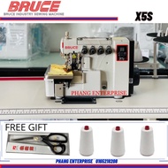 Bruce X5s Mesin Jahit tepi (Direct Drive) New overlock sewing machine