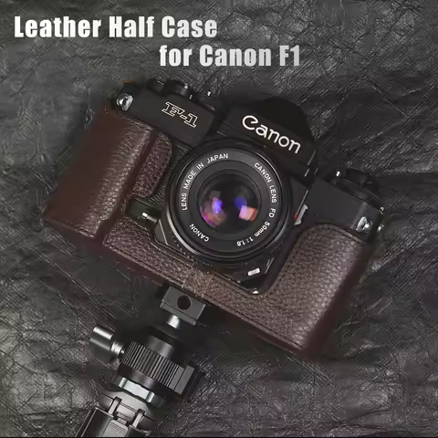 Leash Camera Strap For Canon F1 Case AE-1/A1/QL17 II Case Camera Genuine Leather Bag Photography Acc