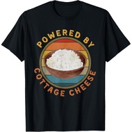 Powered By Cottage Cheese Retro Vintage For Cheese Lover T-Shirt