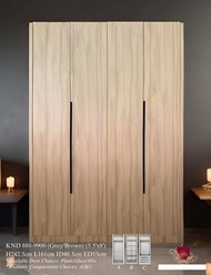 4 Door Wardrobe 5.5"X8