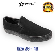 NewStar Black School Shoes Kasut Hitam Sekolah menengah - 1103 /5530