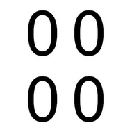 4 INCHES STICKER NUMBER - STYLE 2 (A4 SIZE) FOR BALLOON PLATE NUMBER BOBO BALLOON TRANSPARENT