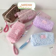 AIRE1NV Pen Bag, Leopard Print Plush Pencil , Light Luxury Portable Stationery Organizer Back To Sch