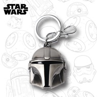 1PC Star Wars Officially Licensed Mandalorian Helmet Pewter Keyring Metal Keychain Collectible Acces
