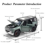 1/32 BYD Tingnan Ang U8 SUV Alloy Diecast Model Car Metal Toy Off-Road Vehicle Simulation Soun