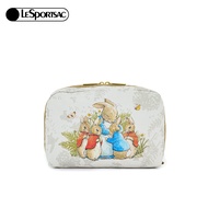 กระเป๋าถือลายการ์ตูน Peter Rabbit LeSportsac กระเป๋าเครื่องสำอางพิมพ์ลายแฟชั่นฤดูใบไม้ผลิ 2024 กระเป