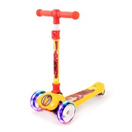 MARVEL - 1件裝 三輪滑板車（漫威鋼鐵俠）/可摺疊/可調節高度/閃光輪/兒童卡通踏板車/戶外運動玩具