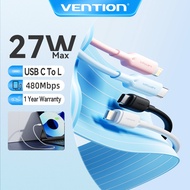 Vention PD 27W USB C to Lightning Cable For iPhone 3A Aluminum Alloy Data Cable 480Mbps For iPad