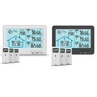 GO Auto-Wireless Weather Station Barometer Color LCD Screen Temperature Humidity Meter 433 Weather S