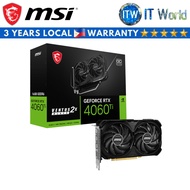 ITW | MSI Geforce RTX 4060 Ti Ventus 2X Black 16GB GDDR6 OC Graphic Card