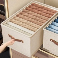 1pc Large Wardrobe Clothing Divider Storage 7 Cabinet Storage Box Washable Drawer Wardrobe Storage B