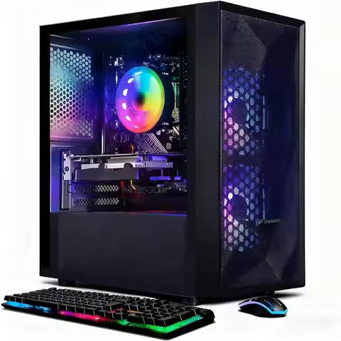 US Shipping Gaming PC Desktop Computer, Intel Core i5 3.6GHz, 16GB RAM, 512GB SSD, Radeon RX 550 4G 