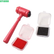 HYLARA‌ Judge Stamp Hammer, Inkpad Tool Toy Wooden Hammer, Role Play Toy Red Portable Wooden Mini Ju