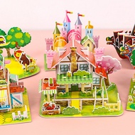 Resellers Welcome Warehouse Sale - 6354 3D Paper Puzzle Toys Diy 3D Paper House/s Children's Educati