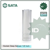 Metric 13415 Long Socket Wrench 1/ 2" 6PT Deep Socket 27 mm SATA TOOLS