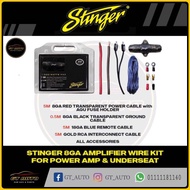 STINGER 8GA FULL SET AMPLIFIER WAYARING KIT FOR POWER AMP / UNDERSEAT SUBWOOFER