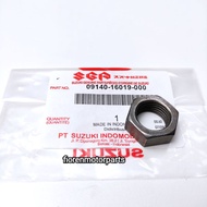 RIGHT CRANK AXLE NUT REVERSE THREAD SATRIA FU. GSX 150 09140-16019-000 SGPOriginal SUZUKI Genuine pa