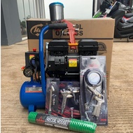 NEW PROMO GRATIS ONGKIR MESIN paket Kompresor Angin / Kompresor Udara lengkap 6 ITEM tukang cat/beng