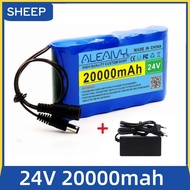 ALEAIVY Portable 24V 20000mah Lithium Battery Rechargeable Battery Pack With Charger