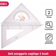 SIKU Deli Triangle Ruler 33Cm and 20Cm Ruler protractor Triangle Ruler