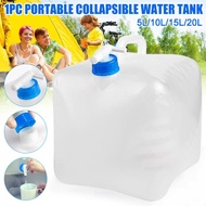 10L/20L Collapsible Water Container Camping Water Storage Cubes Jug with Spigot Foldable for Outdoor