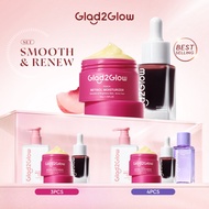 Glad2glow 2IN1 Aha Bha Pha Intensive Peeling Solution Serum Essence Retinol Glowing Skin Brightening