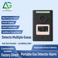 Portable Multi-Gas Detector Alarm CO O2 H2S Combustible Toxic Gas Monitor