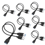 1/2/3PCS Y computer one point two data power cable Cable USB3.0 Double Splitter Cable Female to USB 