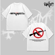 Kings kaos streetwear Ak47 tshirt Anti Weapon premium design cotton combed 24s