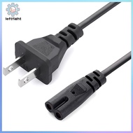 LEFT EU Power Cable 2pin IEC320 C7 US Power Extension Cord For Dell Laptop Charger Canon Epson Print