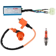 Racing Ignition Coil+Spark Plug+CDI Box For GY6 50cc-150cc 4-Stroke Engines ATV