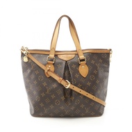 LOUIS VUITTON Palermo PM 單肩包 手提包 M40145 Monogram 帆布 棕色 二手 LV