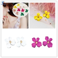 Fashion Cute Elegant Boho Flower Studs Floral Pendant Earrings for Women