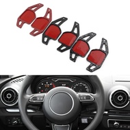 1 Pair Carbon Fiber Color Car Steering Wheel Paddle Shifter Extension For Audi A3 A4 A5 A6 A7 A8 Q3 
