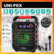 UNI-PEX WPA-281BR Wireless Portable Bluetooth Speaker Karaoke/USB/TF/AUX IN/Rechargeable/USB drive R