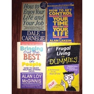 Self-help books in quartet for only 160. Including Free, Frugal living for Dummies magazine.