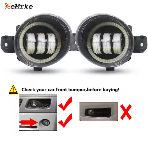 OEM Style LED or Halogen Fog Lights Angel Eye DRL For Nissan Elgrand Facelift E51 2002 2003 2004 Elg