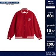 Tommy Hilfiger เสื้อแจ็คเก็ต ผู้หญิง รุ่น WW0WW47760 XLG - สีแดง ทรง Relaxed