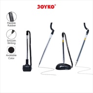 JOYKO Pen Stand 0.5mm 0.7mm Black Spiral Standing Table Pen/ Ball Pen Stand Stick-on Ballpoint Pen P