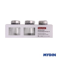 Danny Home Glass Storage Jar Set (3 x 250ml) 1900-48