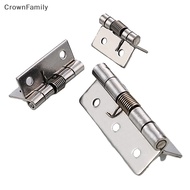 [CrownFamily] Stainless Steel 1/1.5/2/2.5/3-inch Automatic Spring Hinge Cabinet Door Wardrobe Hardware And Furniture Fitgs Mini Micro Hinge [MY]