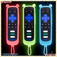 LETTER1 TV Remote Controller Cover, Silicone Luminous Protective , Soft Household Washable Shell for TCL Roku RC280