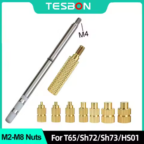 Brass Heat Insert Nut Iron Tip for T65 Sh72 HS01T85 RGS65 GD300 T75 3D Printing Hot Melt Pressure He