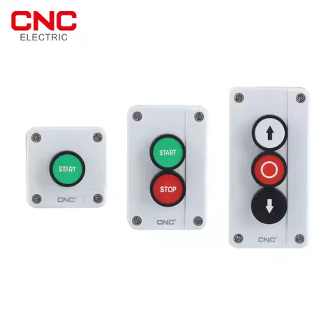 CNC Start Stop Self Sealing Waterproof Button Switch Emergency Stop Industrial Handhold Control Butt